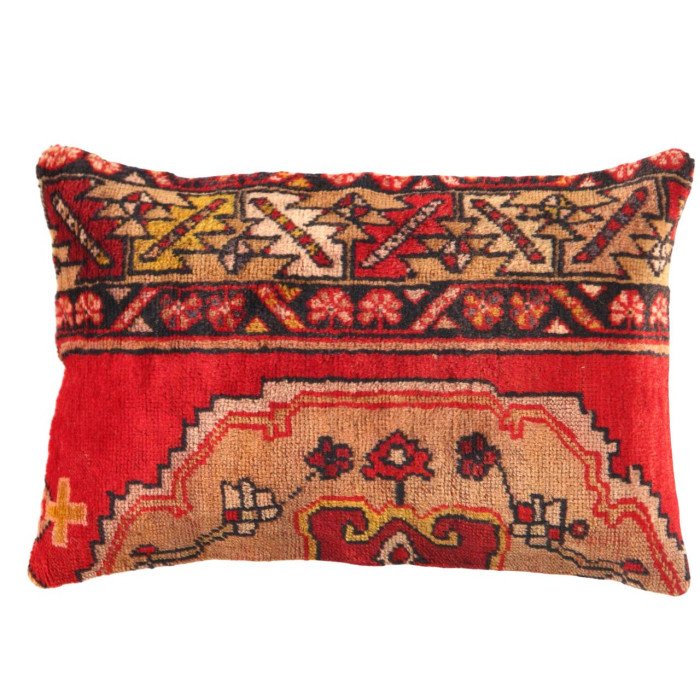 Vintage Turkish Pasargad Hand Knotted Pillow 16'' X 24"
